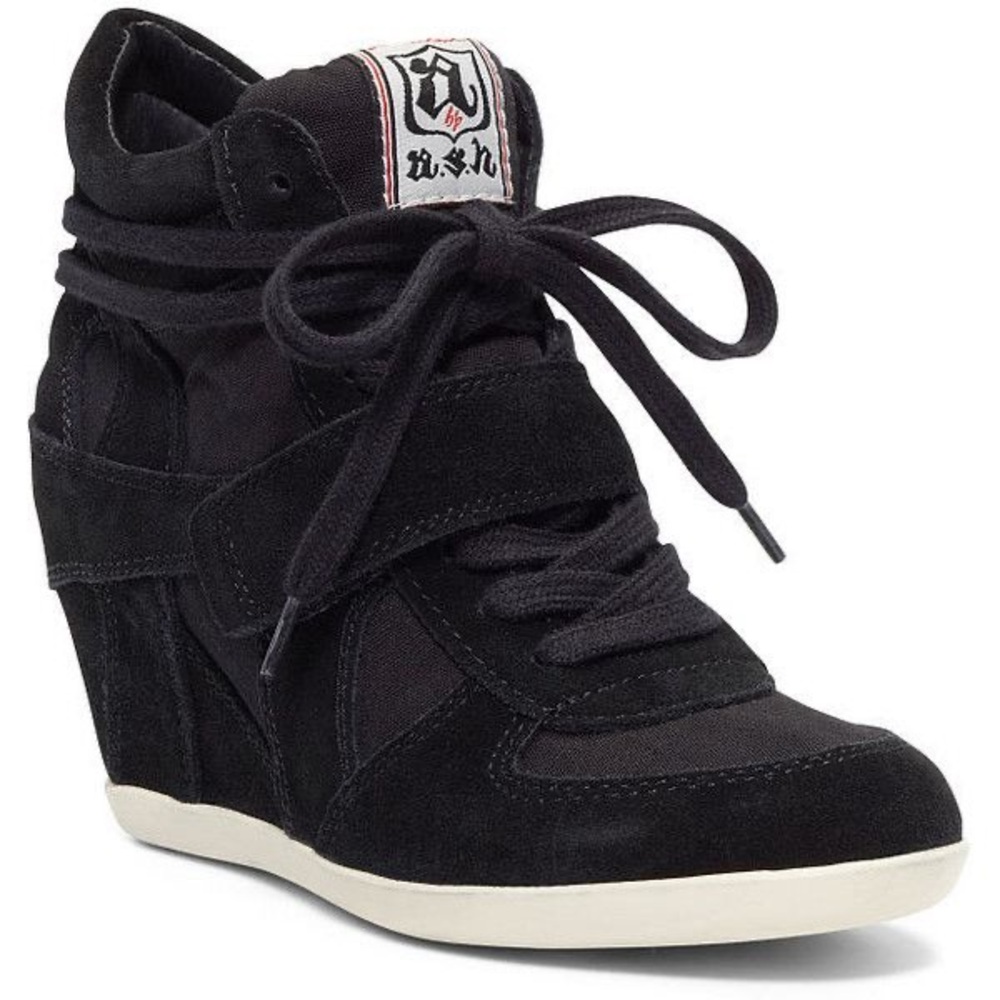 ASH Bowie Wedge Sneaker Washed Black size EUR 40 (US 9-9.5)